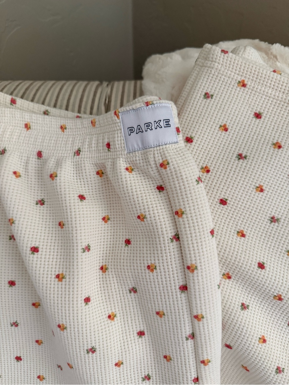 Parke × Maggie & Emma Waffle Boxer Pants in Sunset Floral Size XL